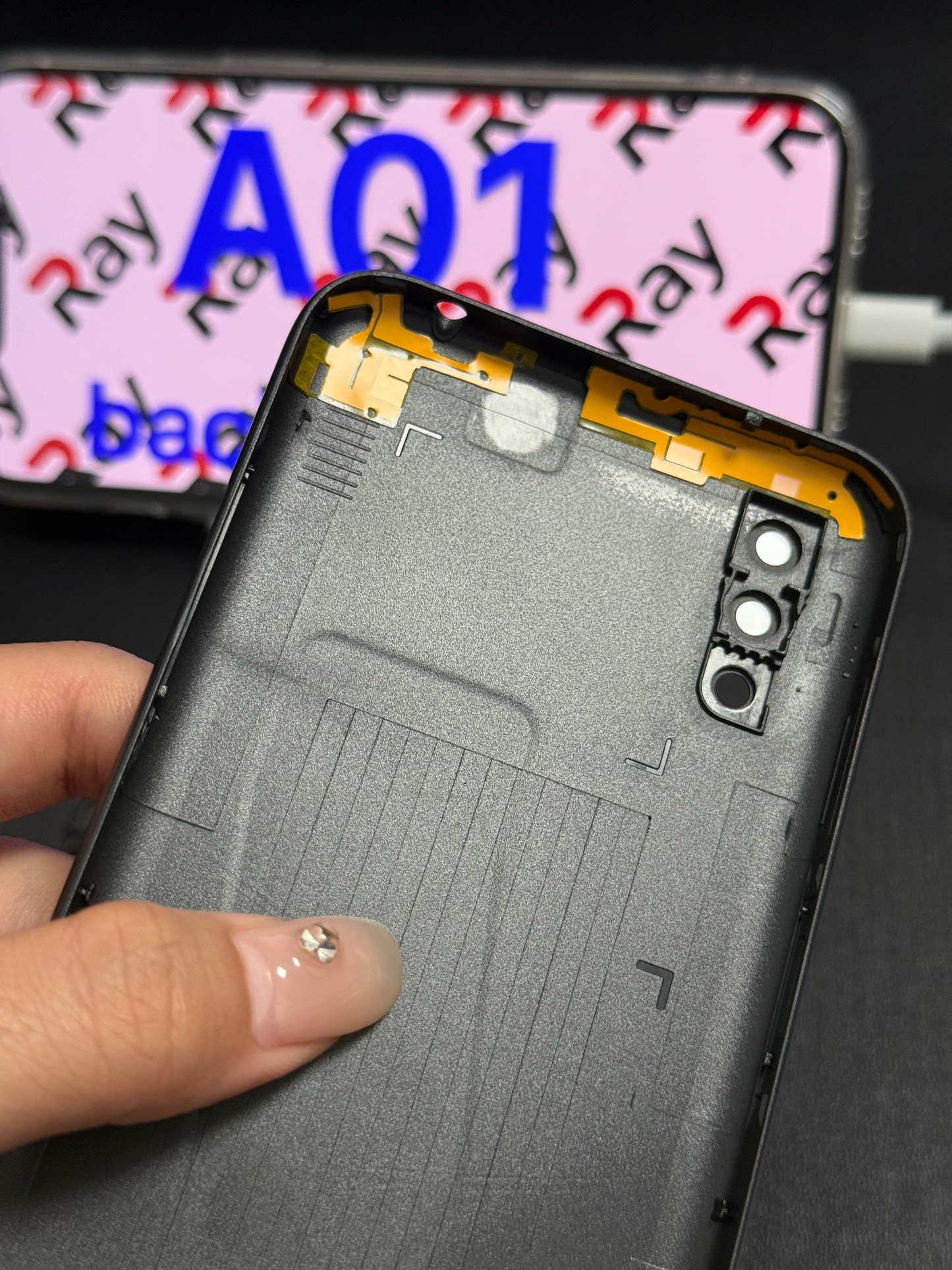 BACK COVER WITH CAMERA LENS SAMSUNG A01