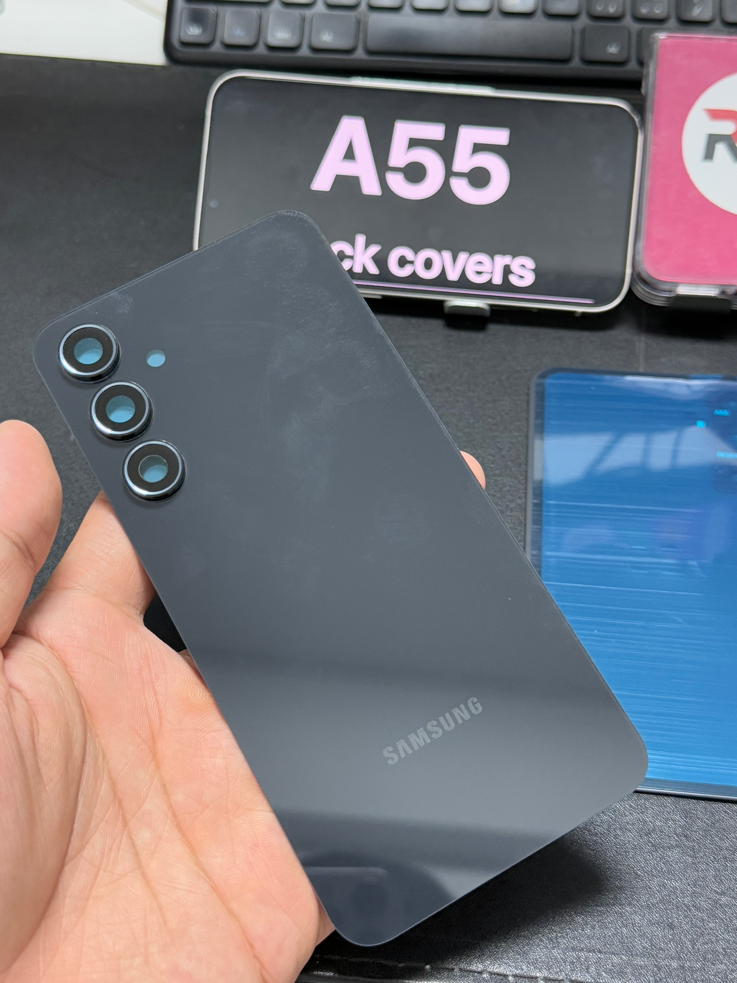 BACK COVER WITH CAMERA LENS SAMSUNG A55