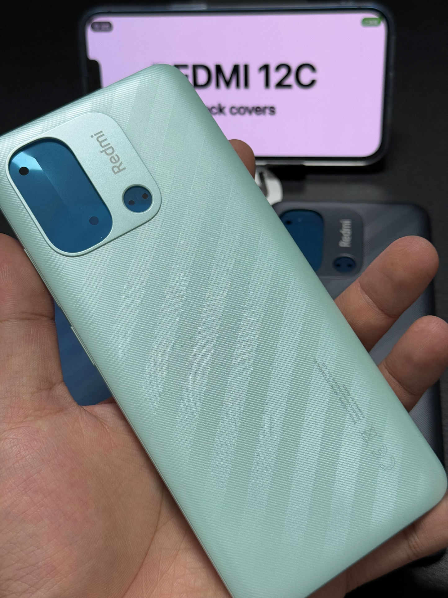 BACK COVER WITH CAMERA LENS REDMI 12C