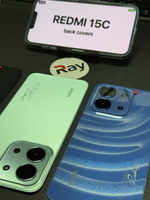 BACK COVER WITH CAMERA LENS REDMI 15C