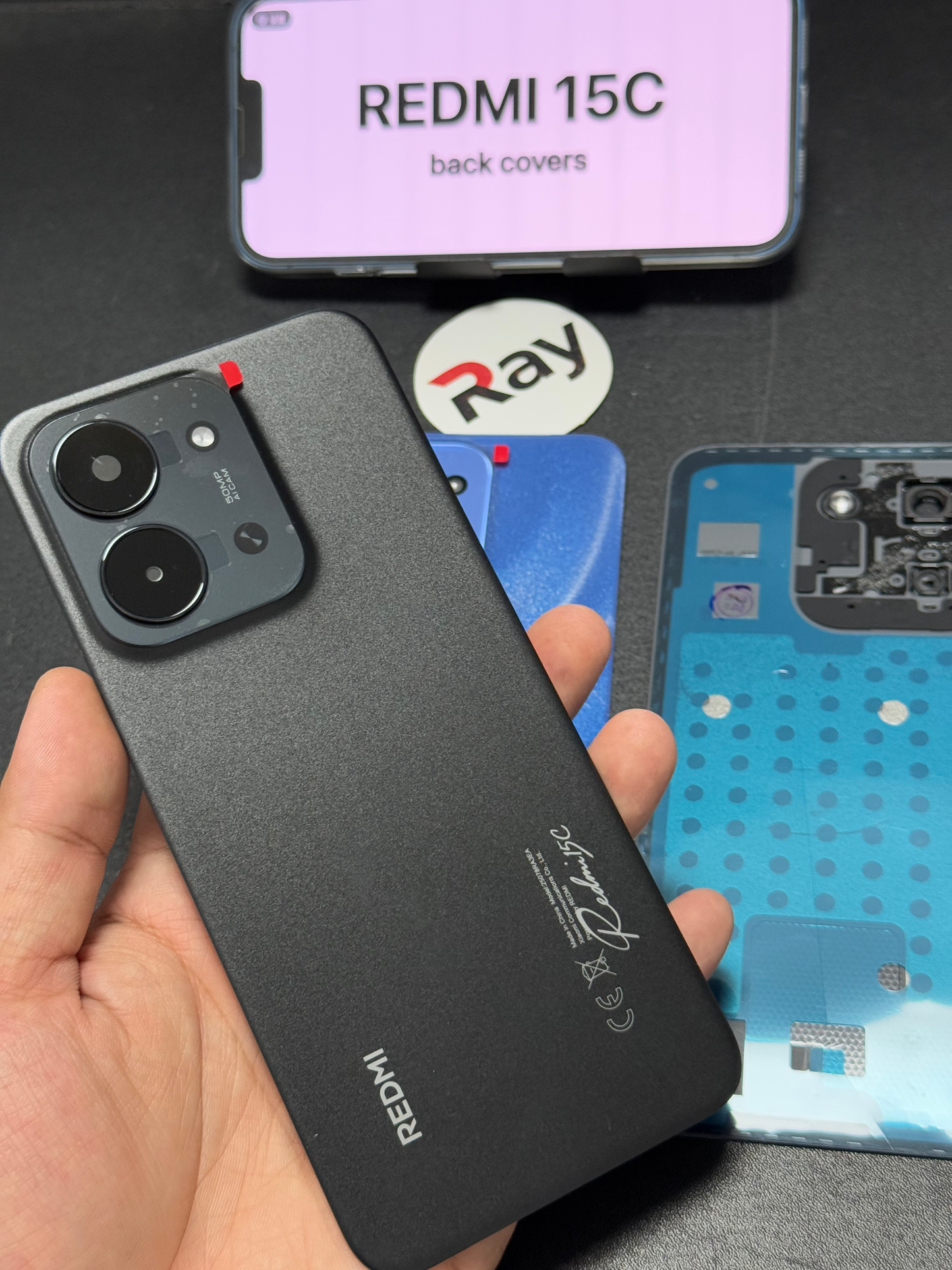 BACK COVER WITH CAMERA LENS REDMI 15C