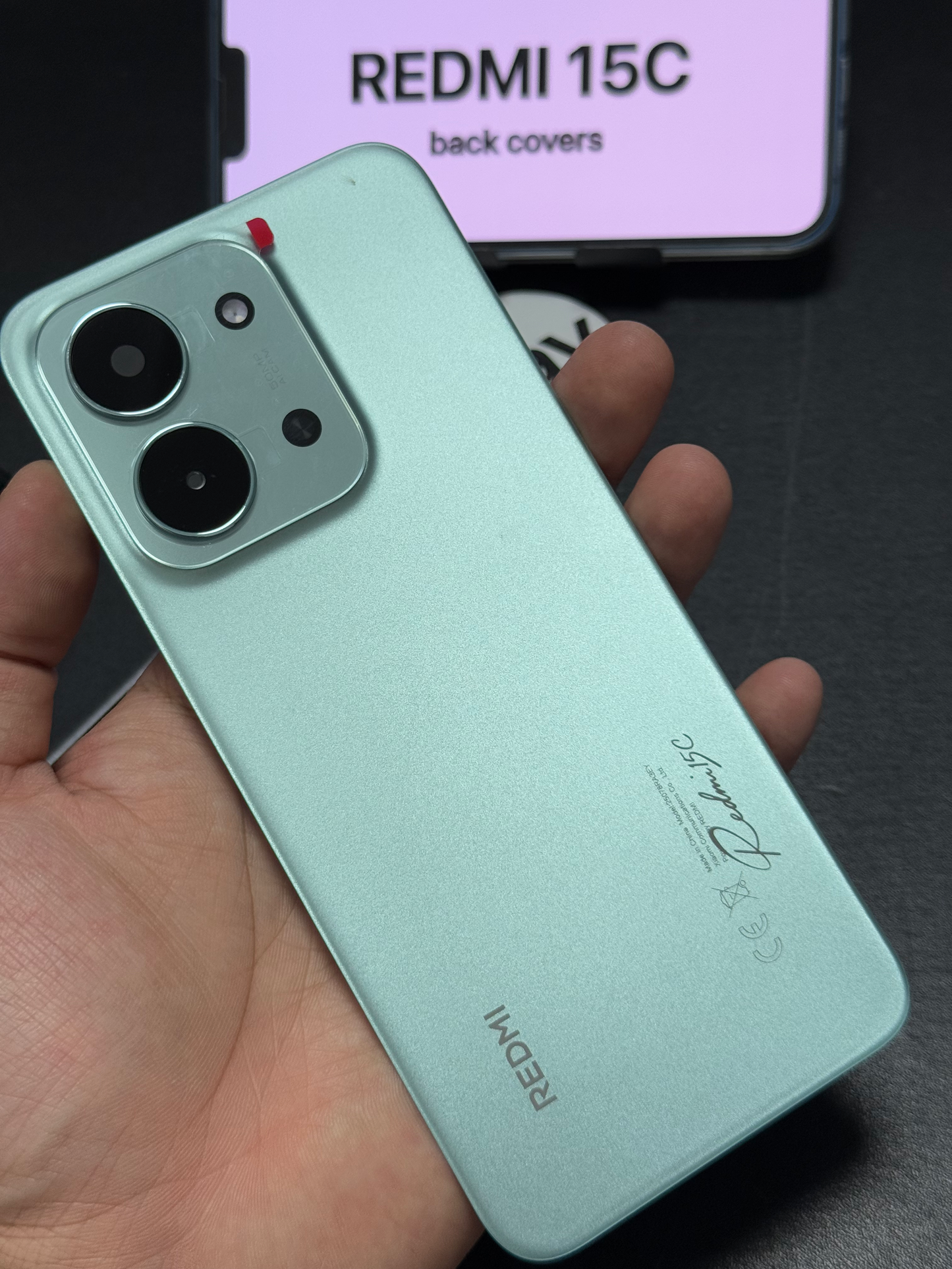 BACK COVER WITH CAMERA LENS REDMI 15C